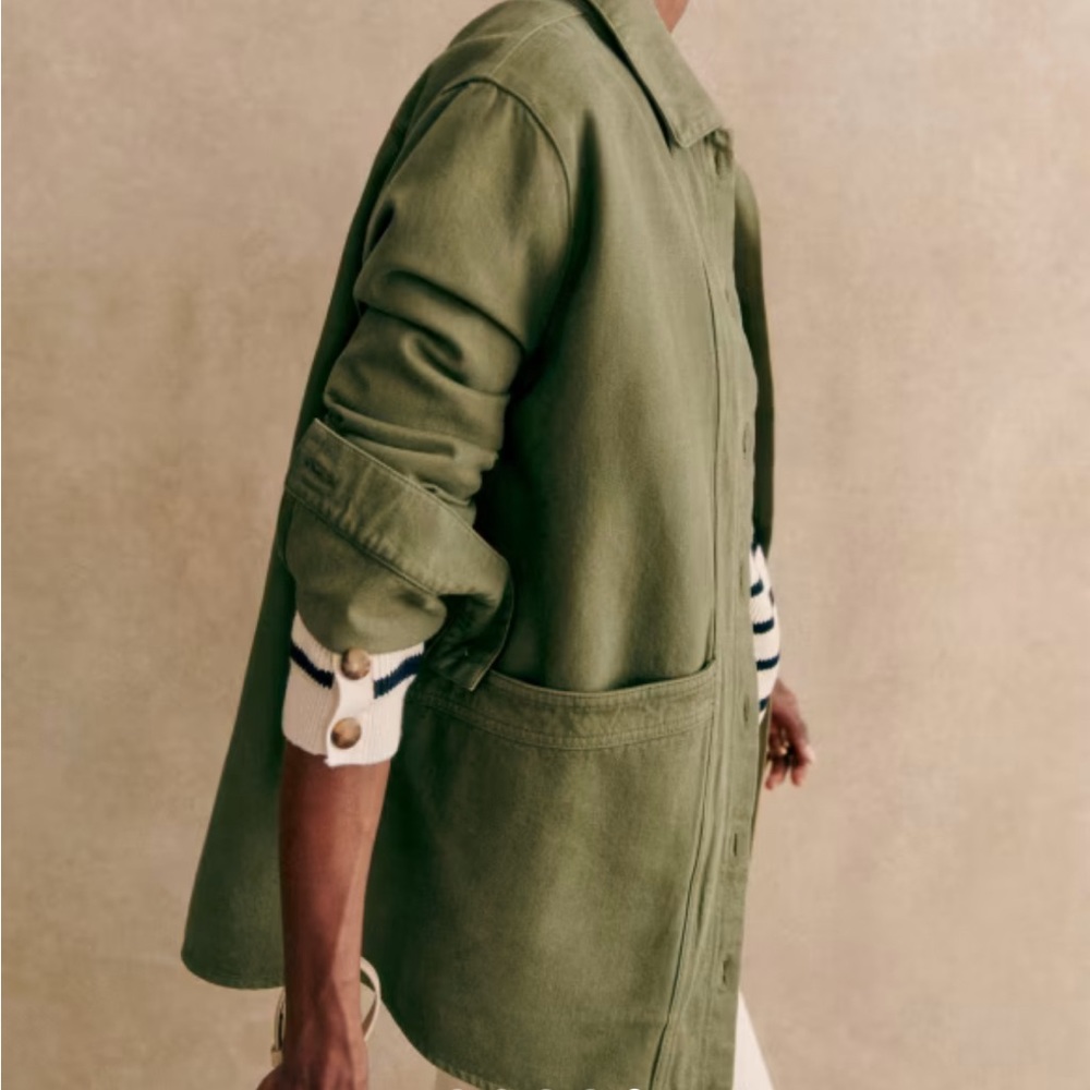 Sezane Will Jacket. Khaki. Size M